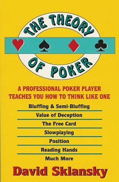 «Теория покера» - книга, которую рекомендуют профессиональные игроки